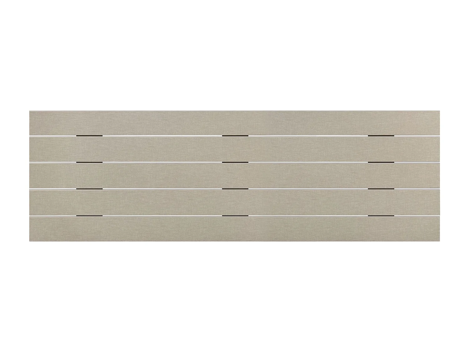 DHOME Tête de Lit Bois Recyclé Dm Style Palette Horizontale 160x46cm Lits 150/160 - Finition Lin