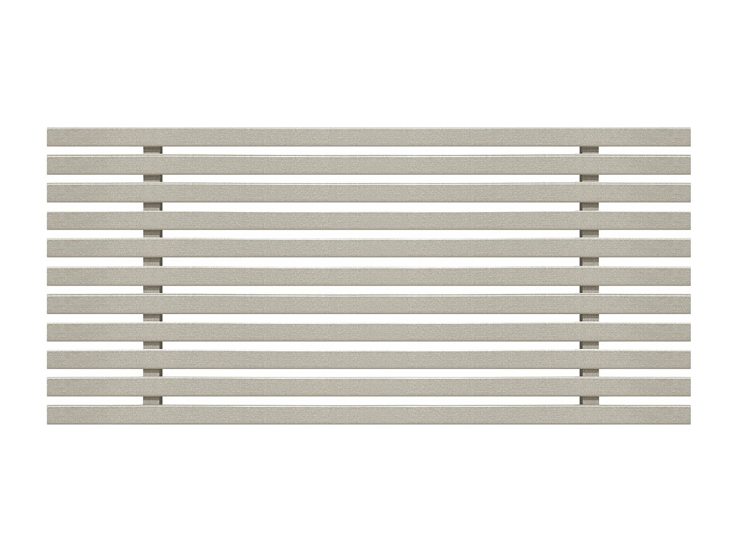 DHOME Testiera in legno riciclato Dm stile pallet giapponese 105x46 cm Letto 105 - Beige Spikes