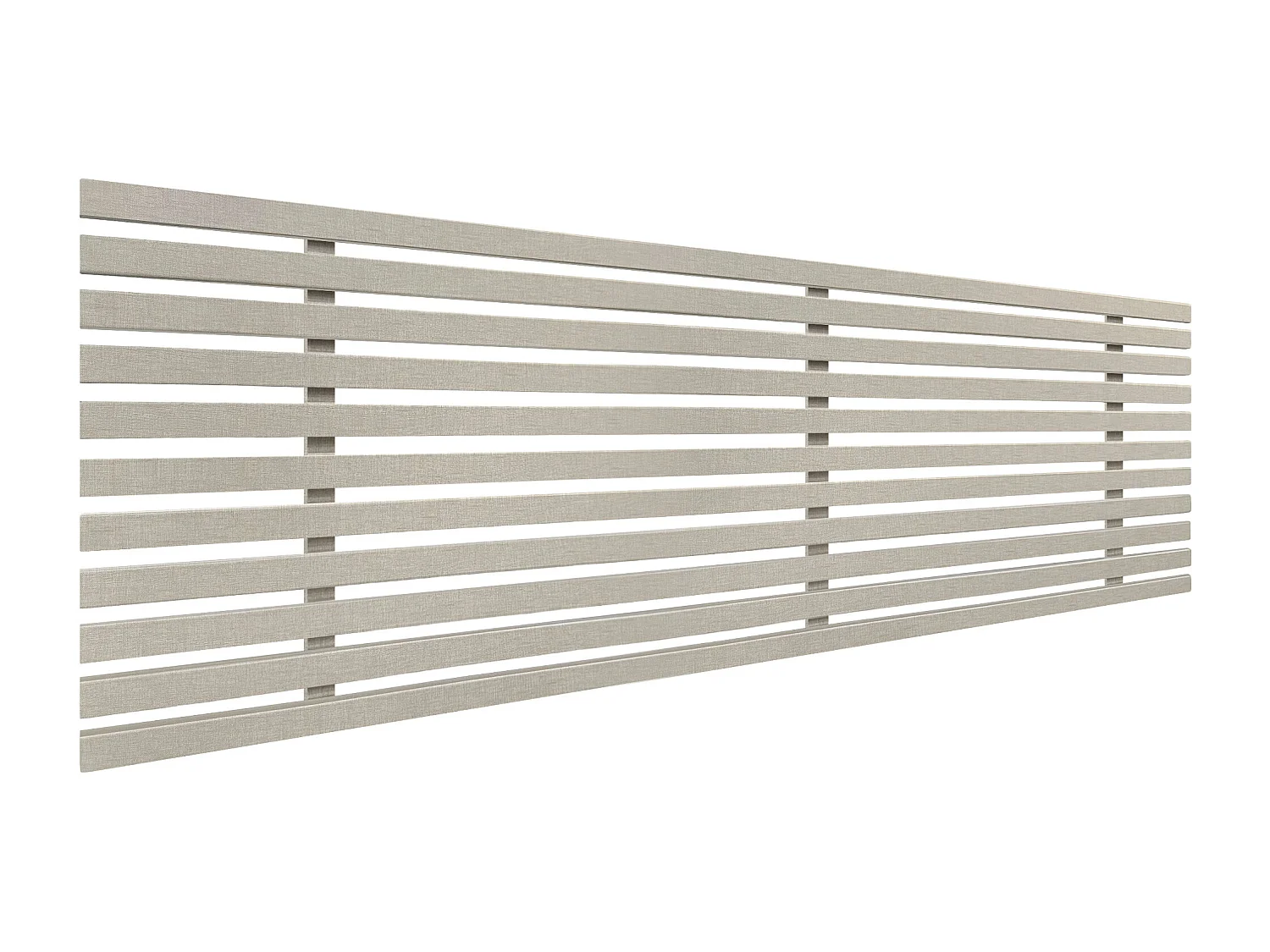 DHOME Hoofdeinde van gerecycled hout Dm Japanse palletstijl 145x46cm Bed 145 - Linnen afwerking