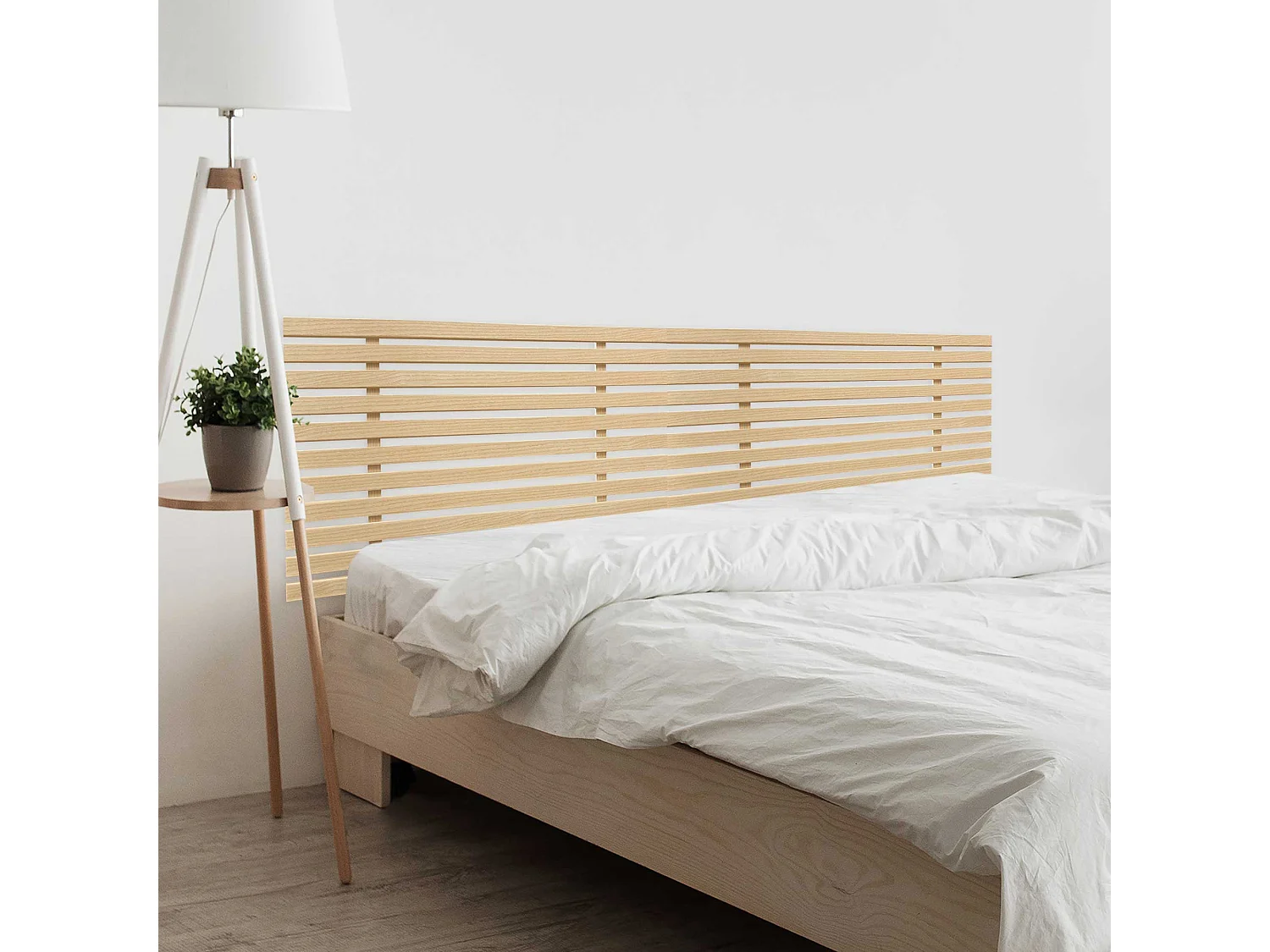 7. DHOME Tête de Lit DM Bois Recyclé Double Style Palette Japonaise Divisée en 2 Pièces 210x46cm Lits 220 - Bois Naturel