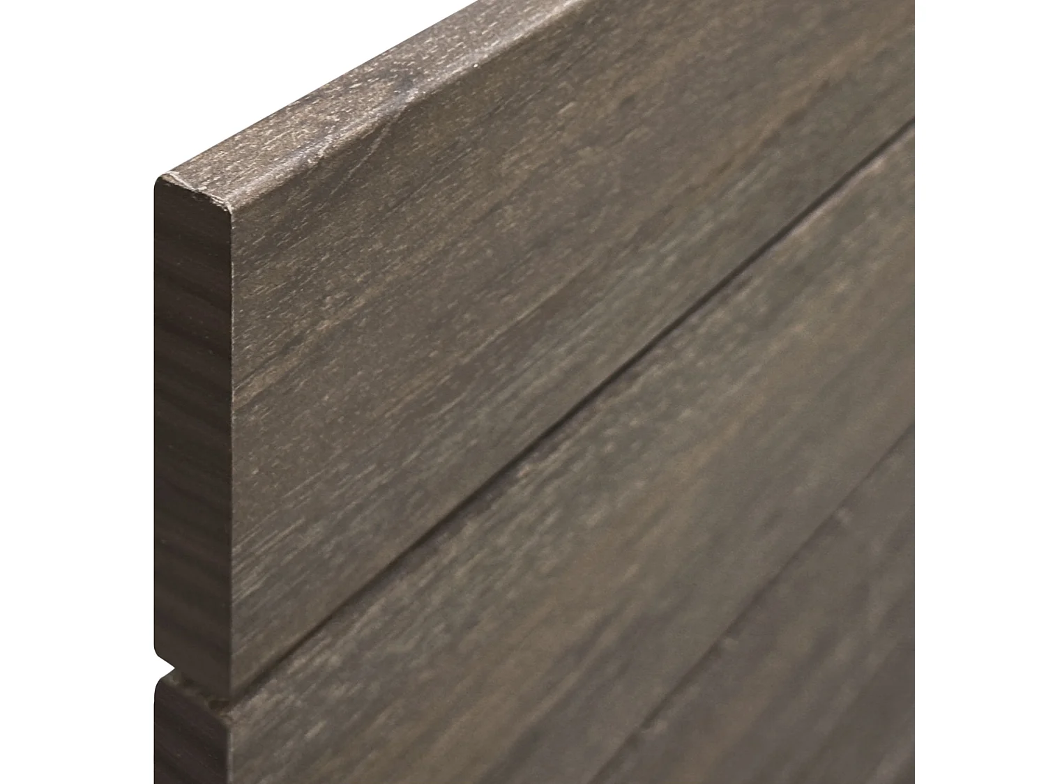 DHOME Tête de Lit en Bois DM Recyclé Double Style Palette Horizontale 180x46cm Lits 180 - Chêne d'Amazonie