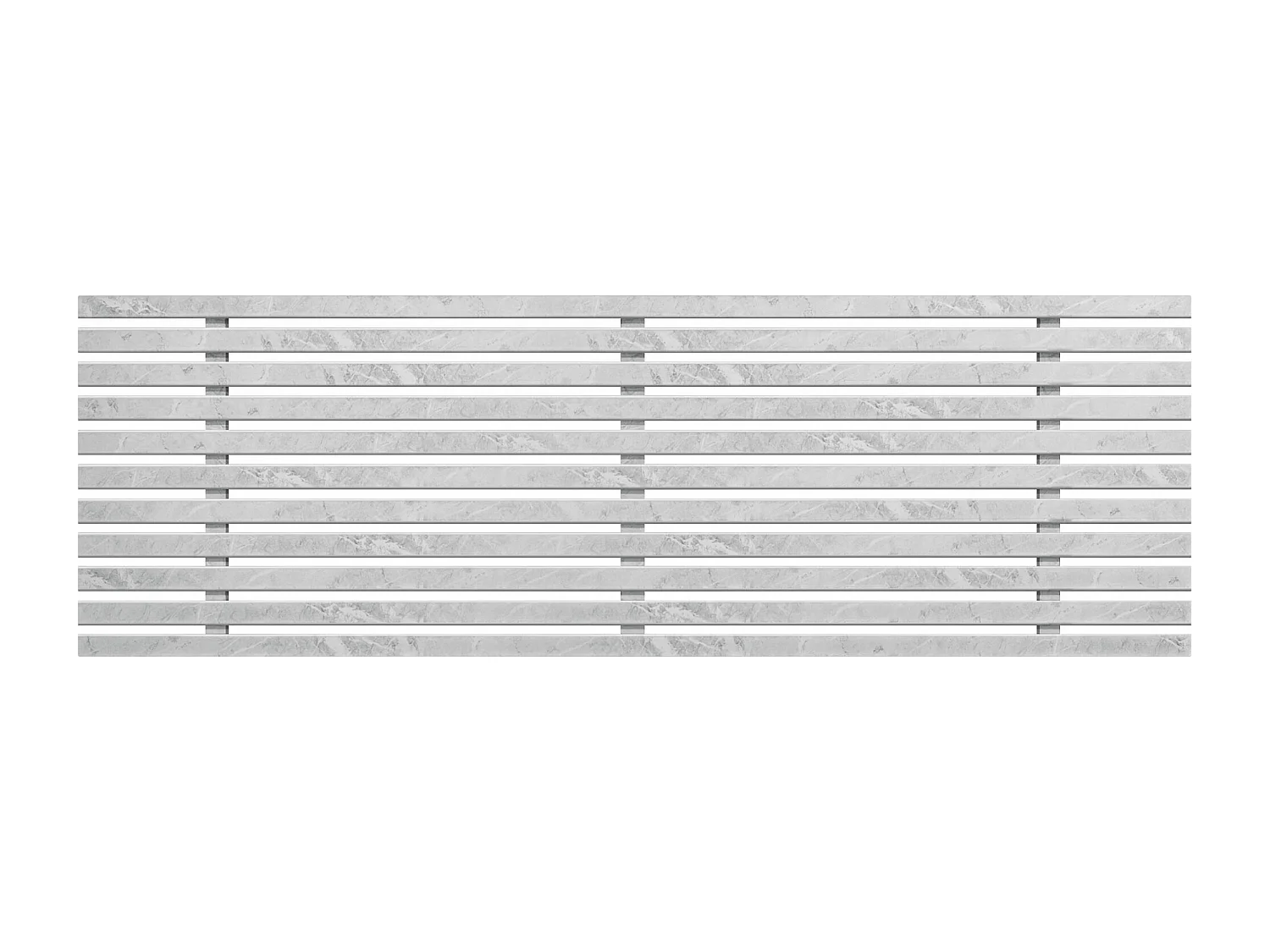 DHOME Kopfteil aus recyceltem Holz, Dm, japanischer Palettenstil, 145 x 46 cm, Bett 145 – Marmor-Finish