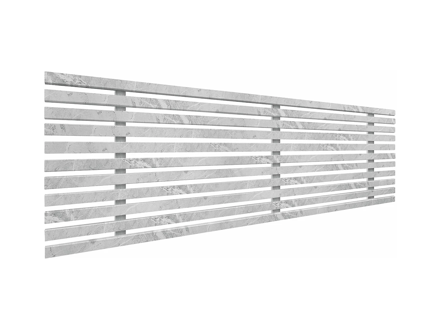 DHOME Tête de Lit Bois Recyclé Dm Style Palette Japonaise 145x46cm Lit 145 - Finition Marbre