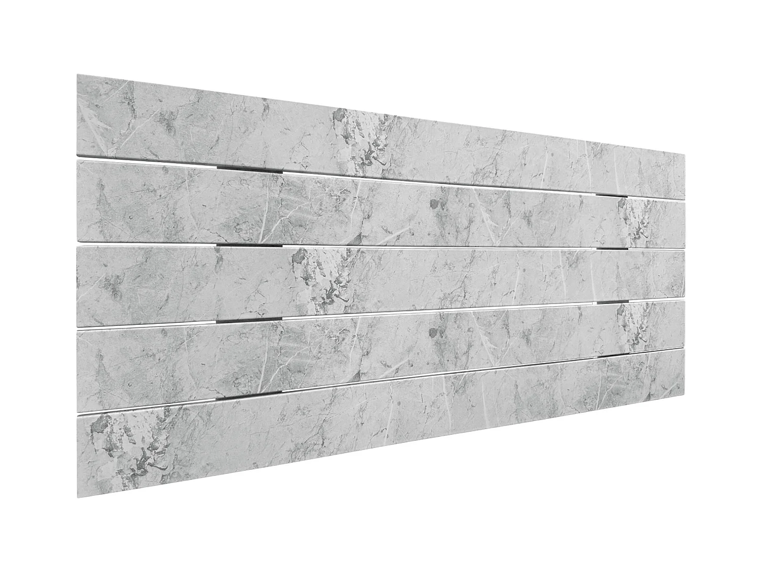 DHOME Tête de Lit Bois Recyclé Dm Style Palette Horizontale 95x46cm Lits 80/90 - Finition Marbre