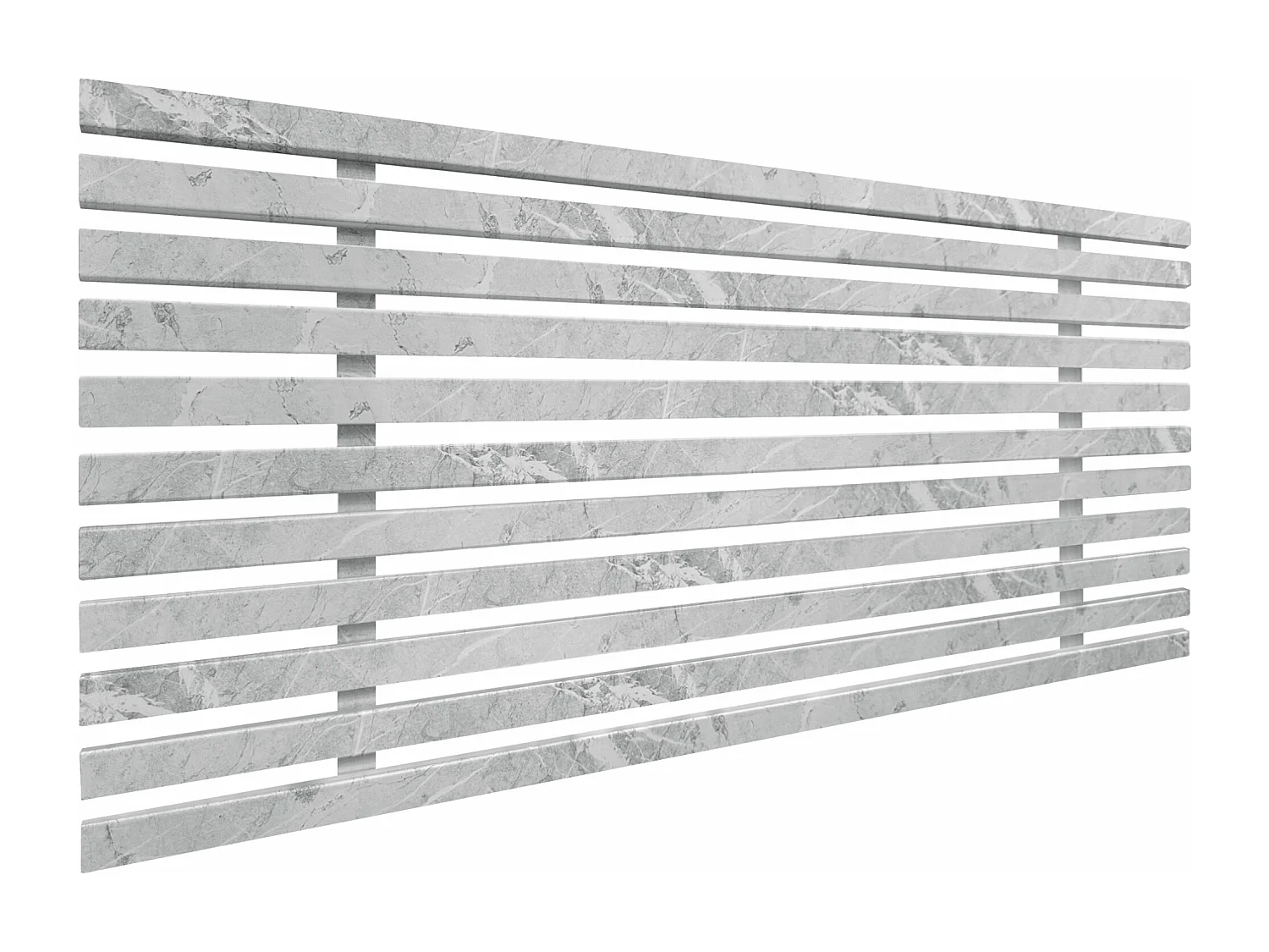 DHOME Kopfteil aus recyceltem Holz, Dm, japanischer Palettenstil, 95 x 46 cm, Betten 80/90 – Marmor-Finish