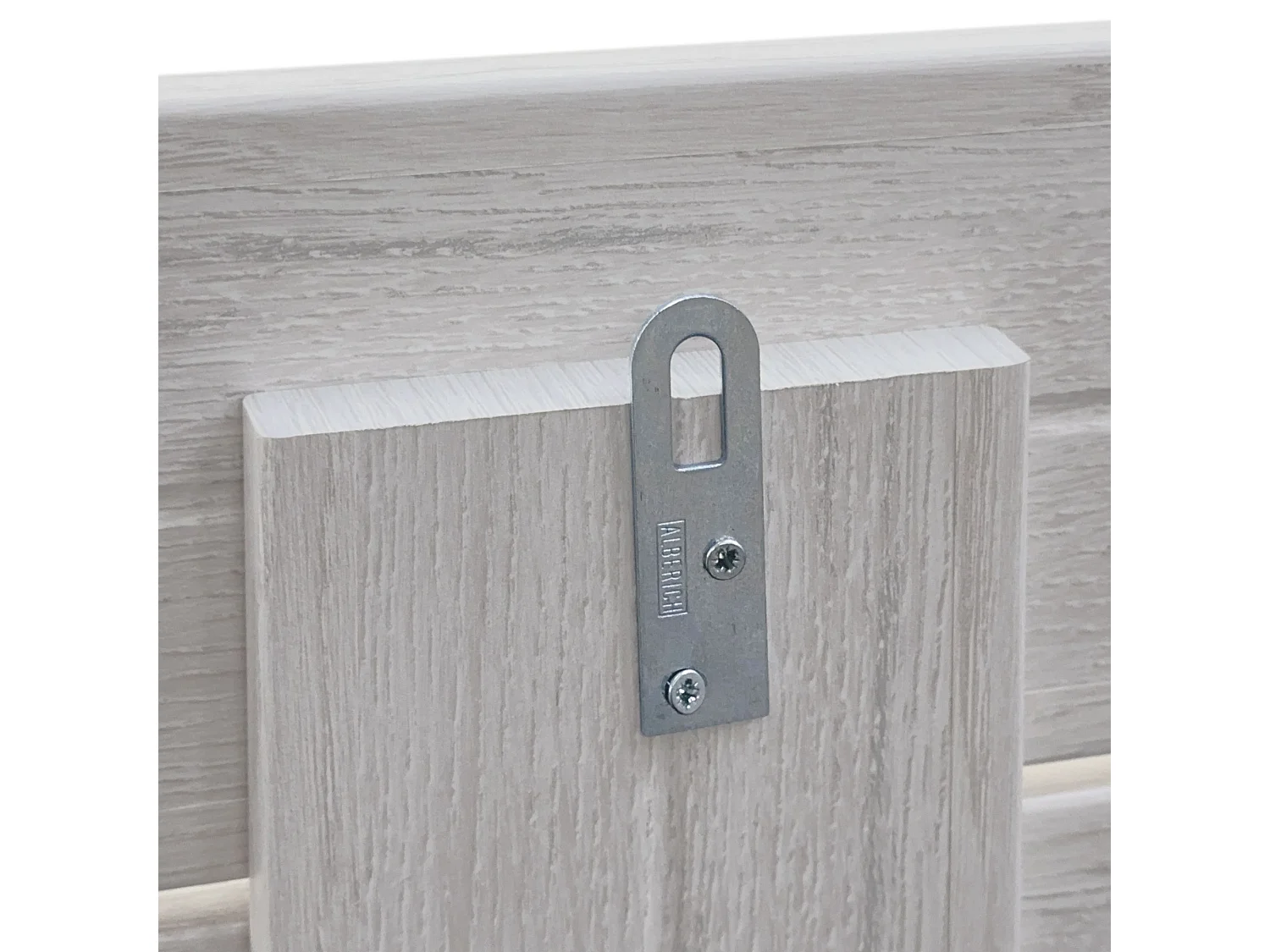 DHOME DM-Kopfteil aus recyceltem Holz, doppelter horizontaler Palettenstil, unterteilt in 2 Teile, 220 x 46 cm, Betten 220 – Arktis