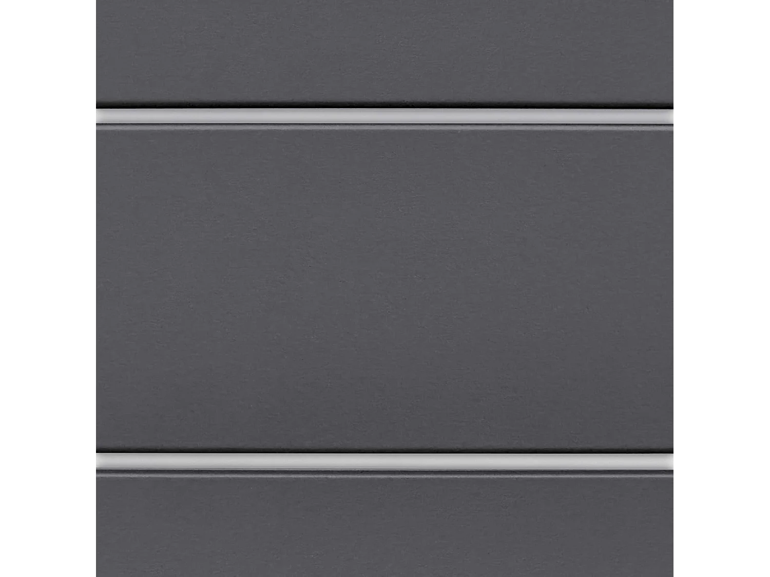 DHOME DM-Kopfteil aus recyceltem Holz, doppelter horizontaler Palettenstil, unterteilt in 2 Teile, 160 x 46 cm, Betten 160 – massives Grau