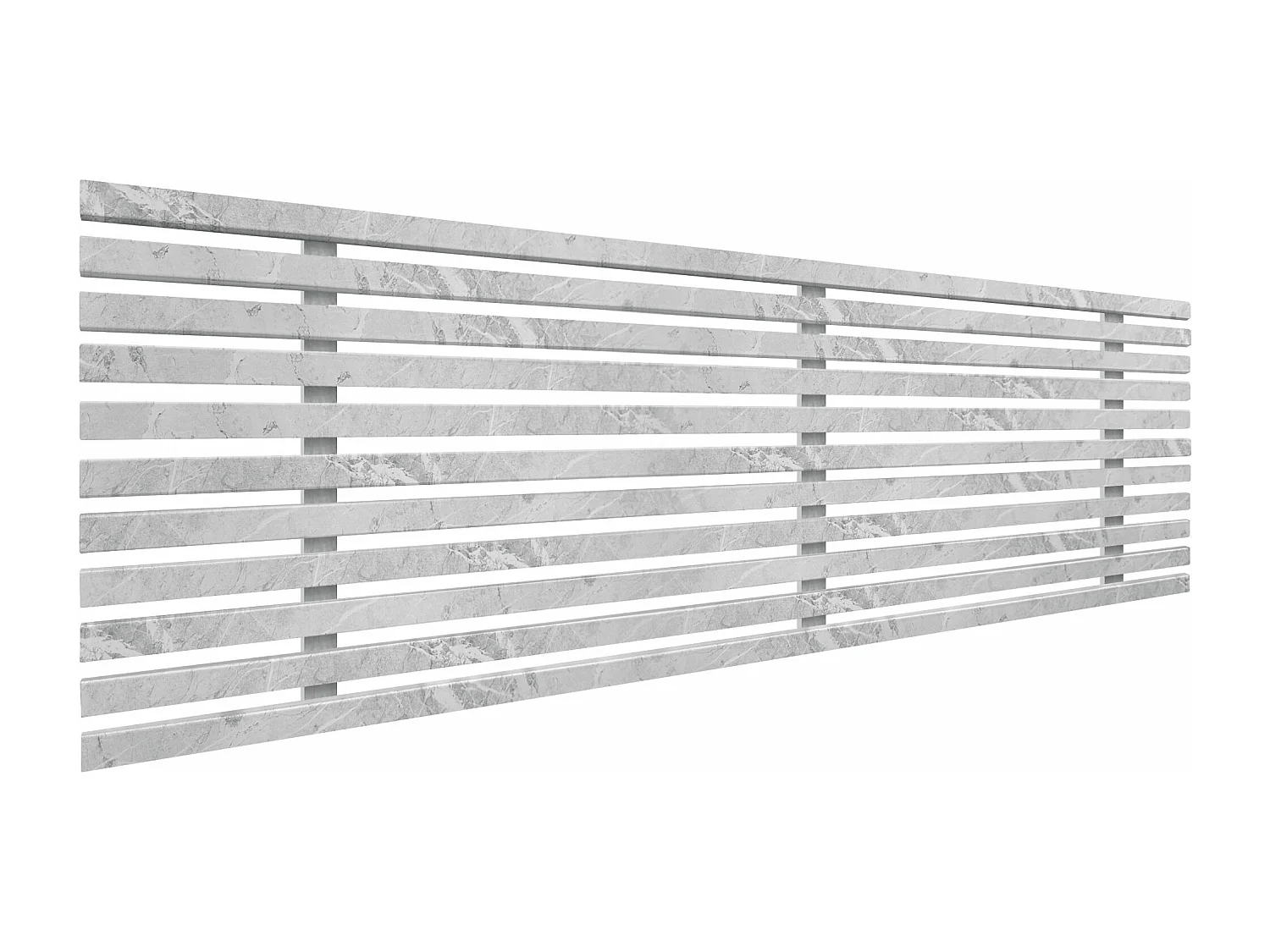 DHOME Tête de Lit Bois Recyclé Dm Style Palette Japonaise 135x46cm Lit 135 - Finition Marbre