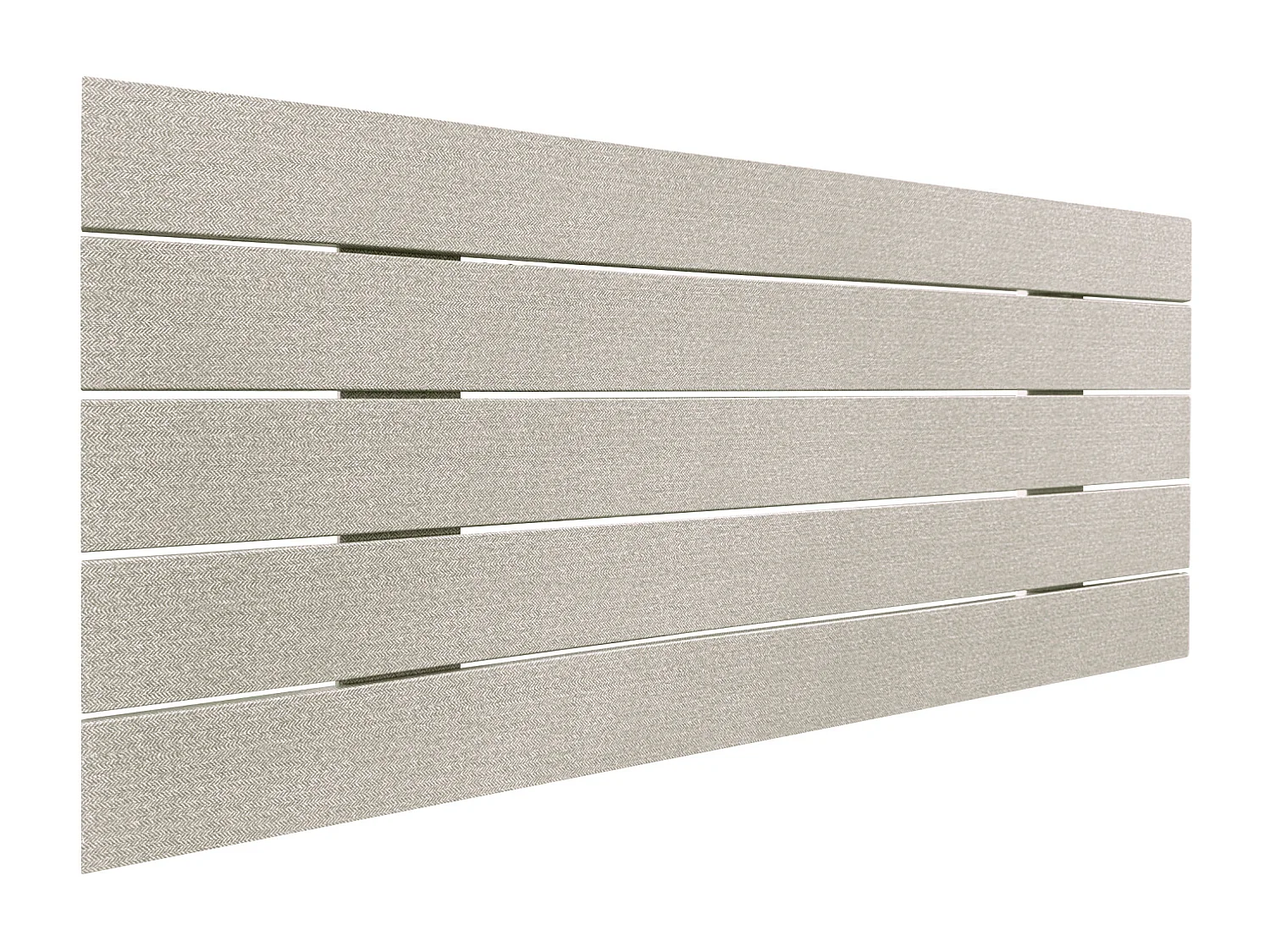 DHOME Tête de Lit Bois Recyclé Dm Style Palette Horizontale 90x46cm Lits 80/90 - Pointes Beige