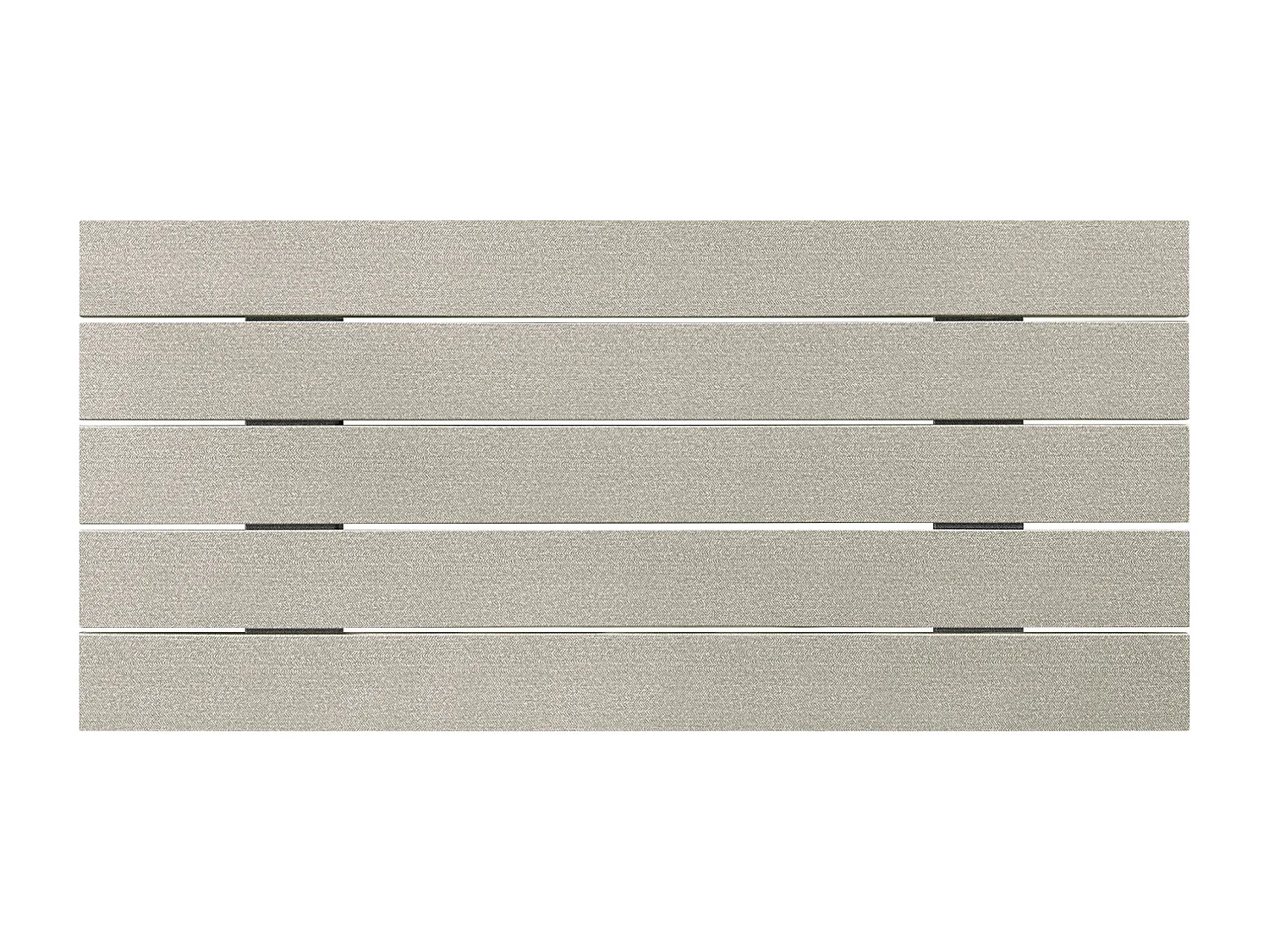 DHOME Tête de Lit Bois Recyclé Dm Style Palette Horizontale 90x46cm Lits 80/90 - Pointes Beige