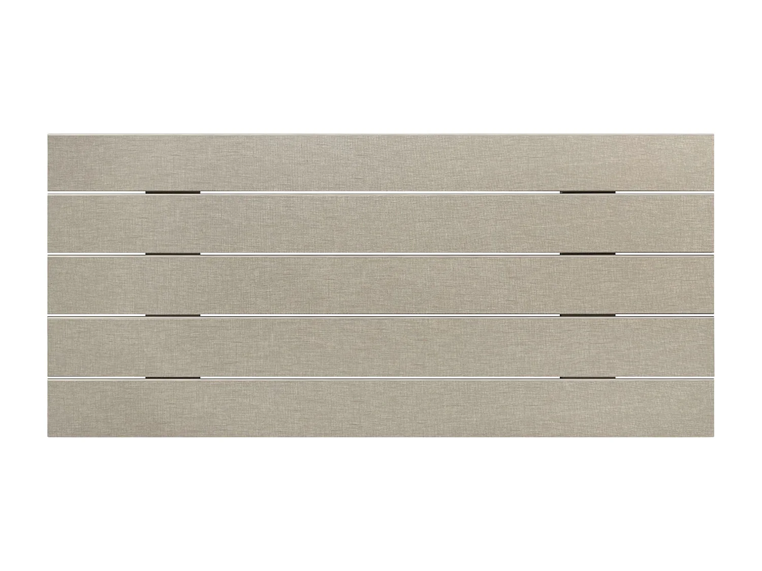 DHOME Kopfteil aus recyceltem Holz, Dm, horizontal, Palettenstil, 95 x 46 cm, Betten 80/90 – Leinen-Finish