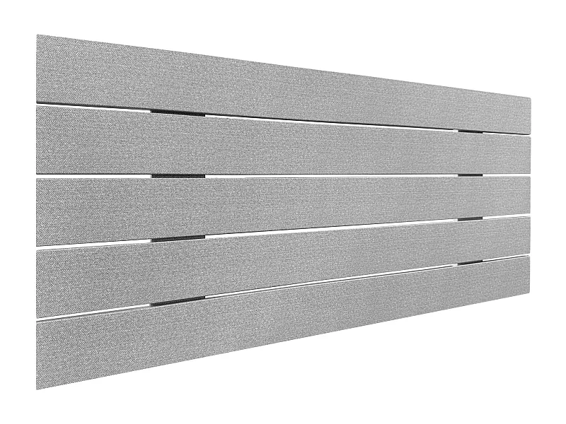 DHOME Tête de Lit Bois Recyclé Dm Style Palette Horizontale 110x46cm Lit 105 - Pointes Grises