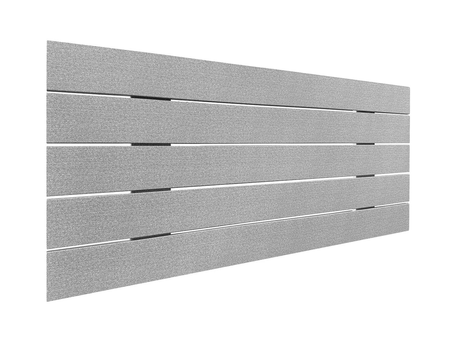 DHOME Hoofdeinde van gerecycled hout Dm Horizontaal Palletstijl 110x46cm Bed 105 - Grijze Spikes