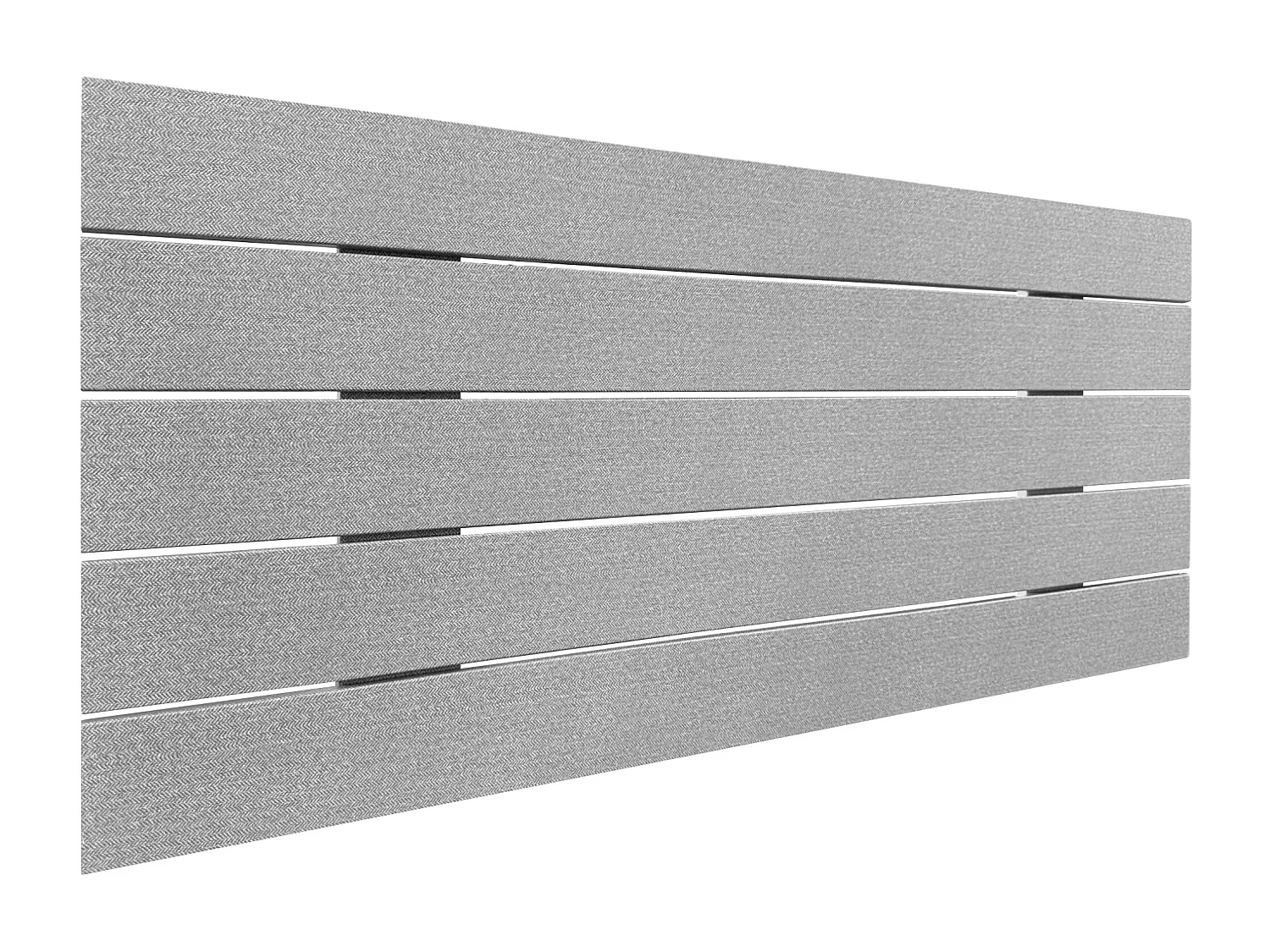 DHOME Hoofdeinde van gerecycled hout Dm Horizontaal Palletstijl 110x46cm Bed 105 - Grijze Spikes