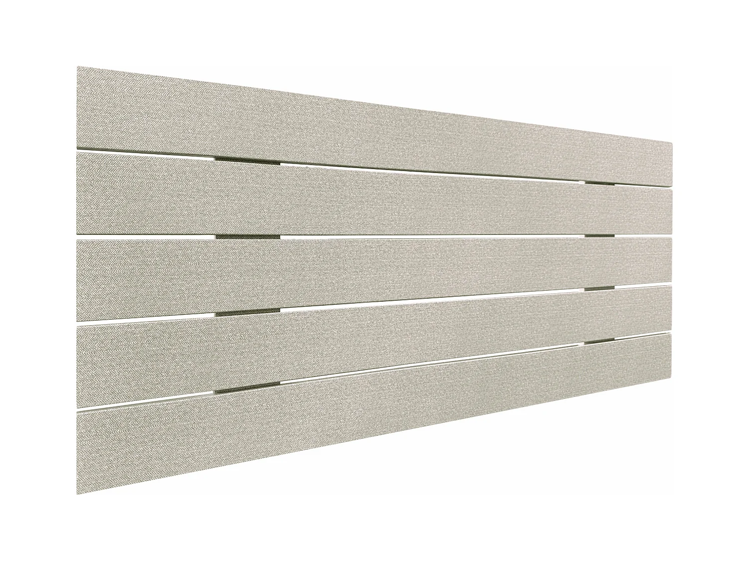 DHOME Tête de Lit Bois Recyclé Dm Style Palette Horizontale 110x46 cm Lit 105 - Pointes Beige
