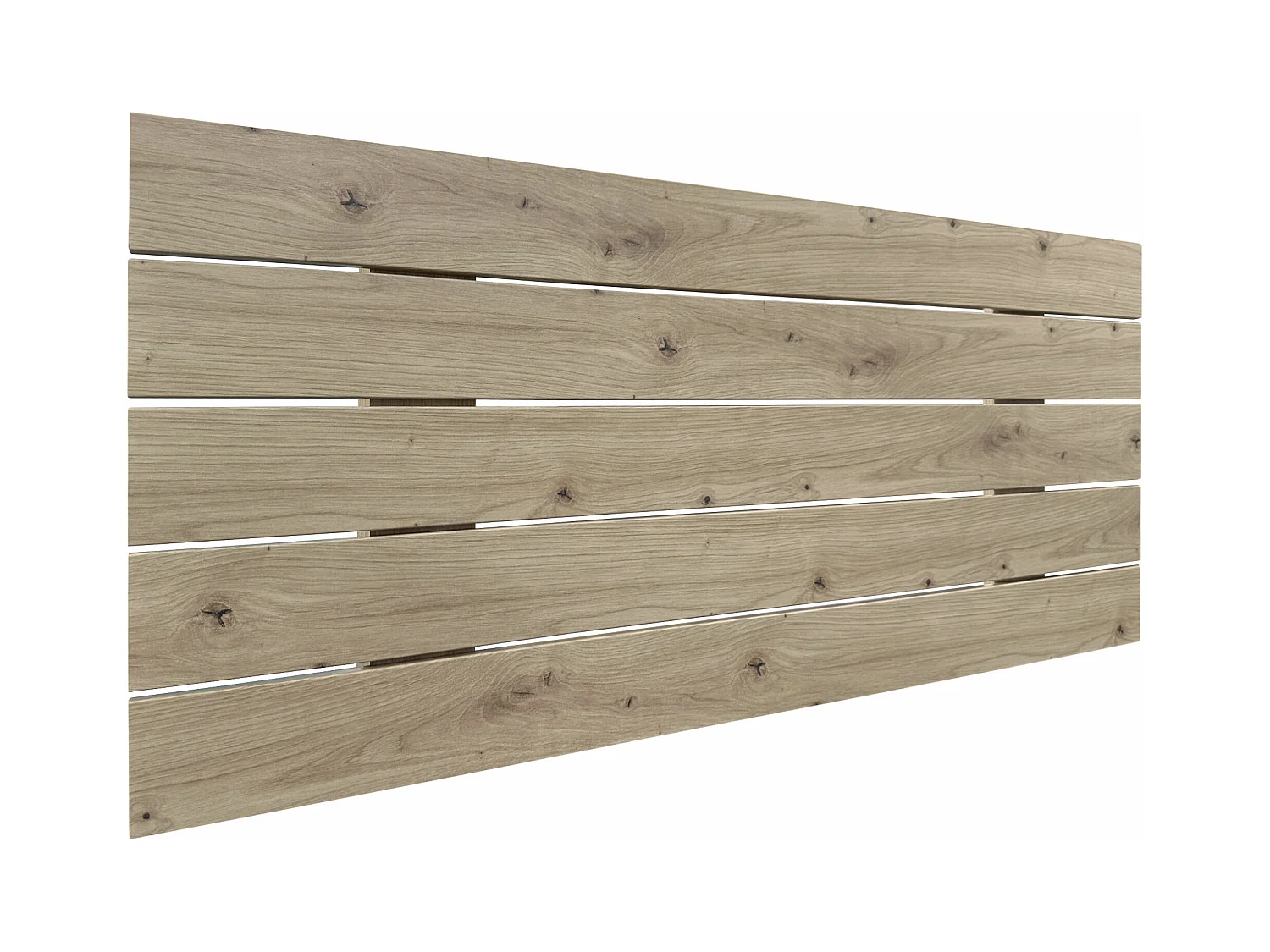 DHOME Kopfteil aus recyceltem Holz, Dm, horizontal, Palettenstil, 80 x 46 cm, Betten 80/90 – Eiche