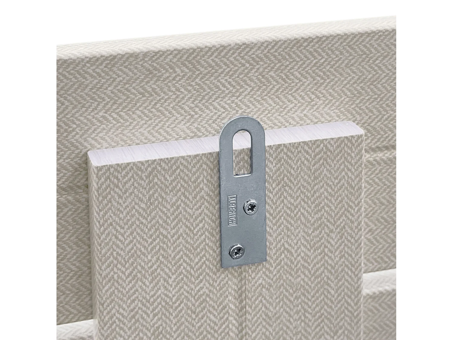 DHOME DM-Kopfteil aus recyceltem Holz, doppelter horizontaler Palettenstil, unterteilt in 2 Teile, 220 x 46 cm, Betten 220 – beige Spikes