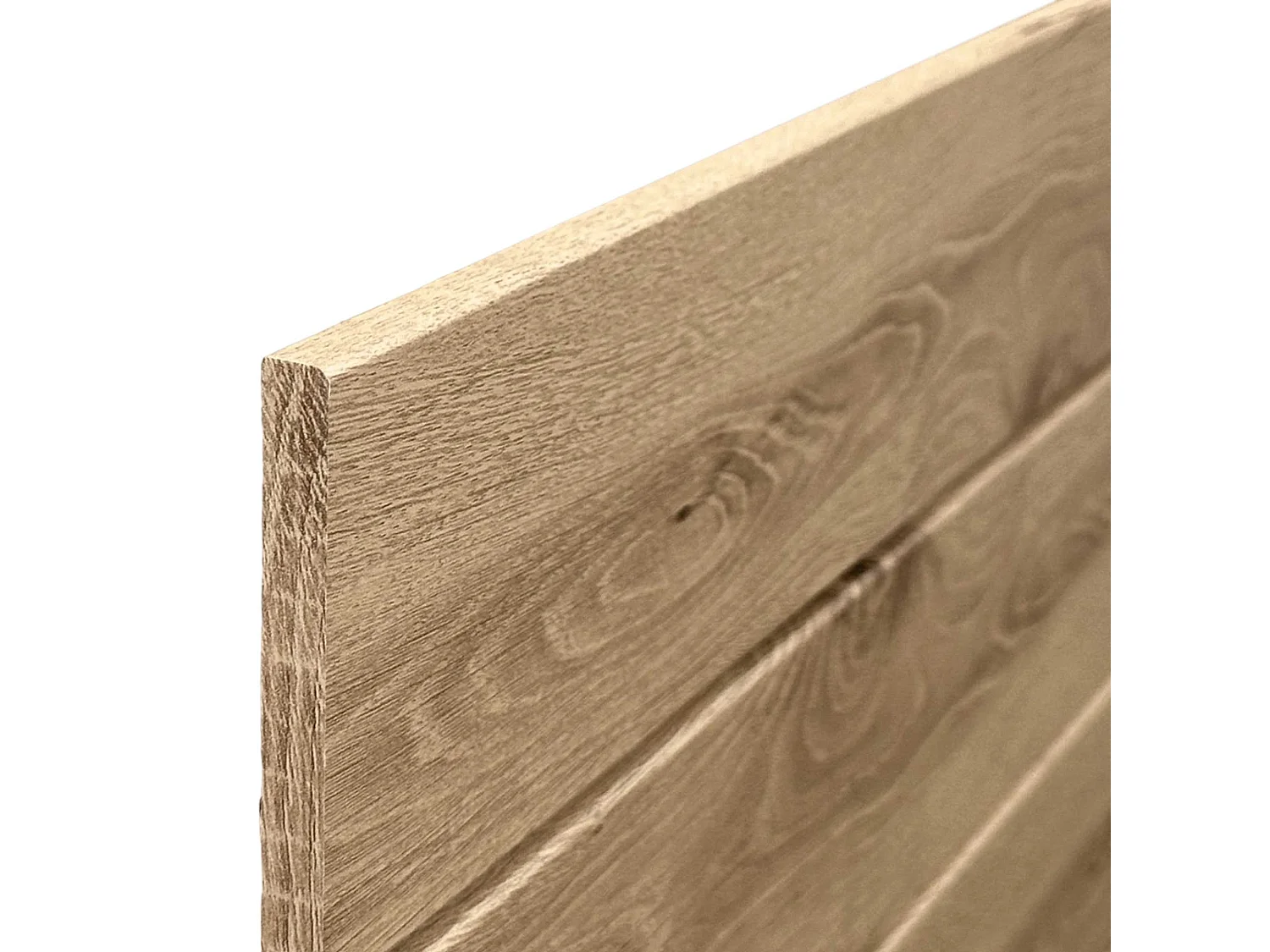 DHOME Tête de Lit en Bois DM Recyclé Double Style Palette Horizontale 190x46cm Lits 190 - Bois Cambrien