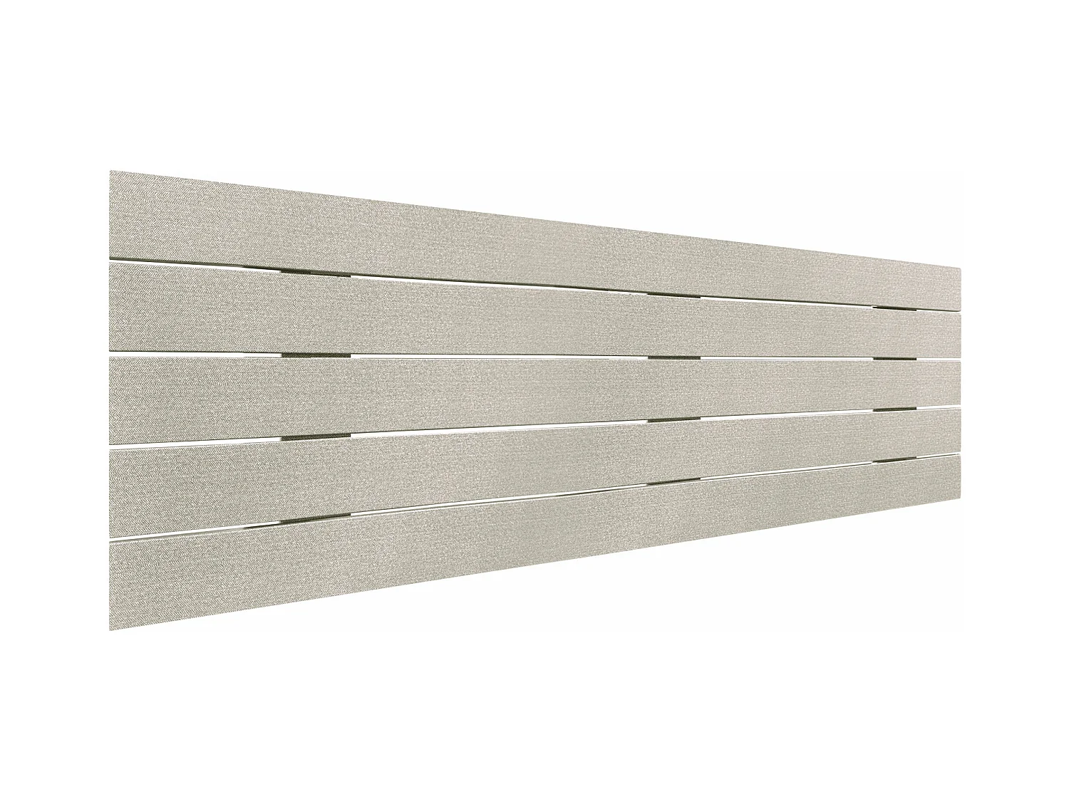 DHOME Testiera in Legno Riciclato Dm Stile Pallet Orizzontale 160x46 cm Letti 150/160 - Beige Spikes