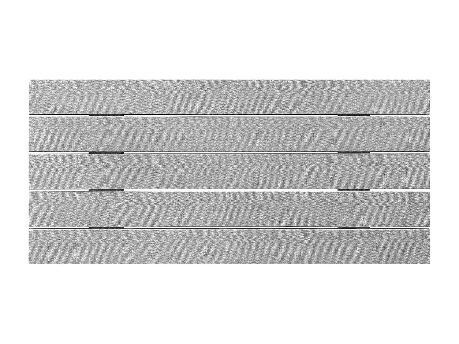 DHOME Kopfteil aus recyceltem Holz, Dm, horizontal, Palettenstil, 90 x 46 cm, Betten 80/90 – graue Spikes