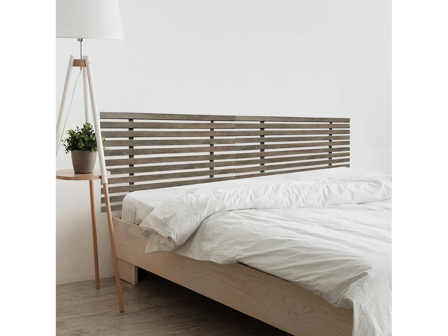 14. DHOME Tête de Lit DM Bois Recyclé Double Style Palette Japonaise Divisée en 2 Pièces 180x46cm Lits 180 - Chêne Amazone