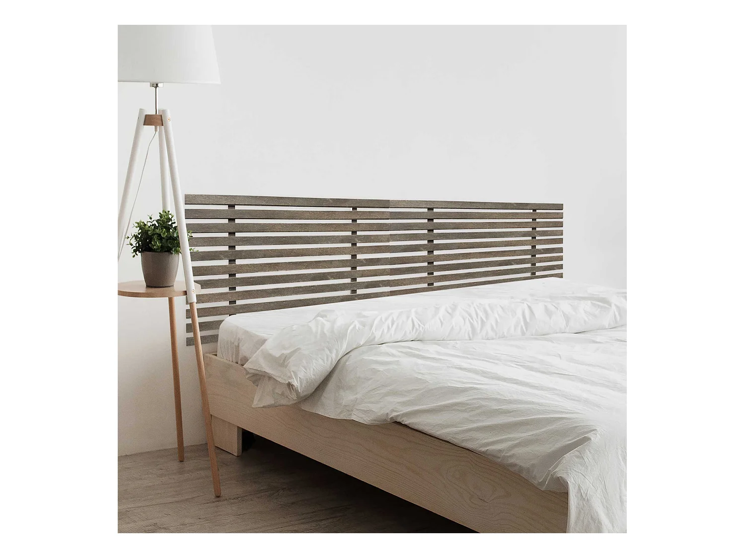 DHOME DM-hoofdeinde van gerecycled hout Dubbel Japanse palletstijl Verdeeld in 2 stukken 190X46cm Bedden 190 - Amazon Oak