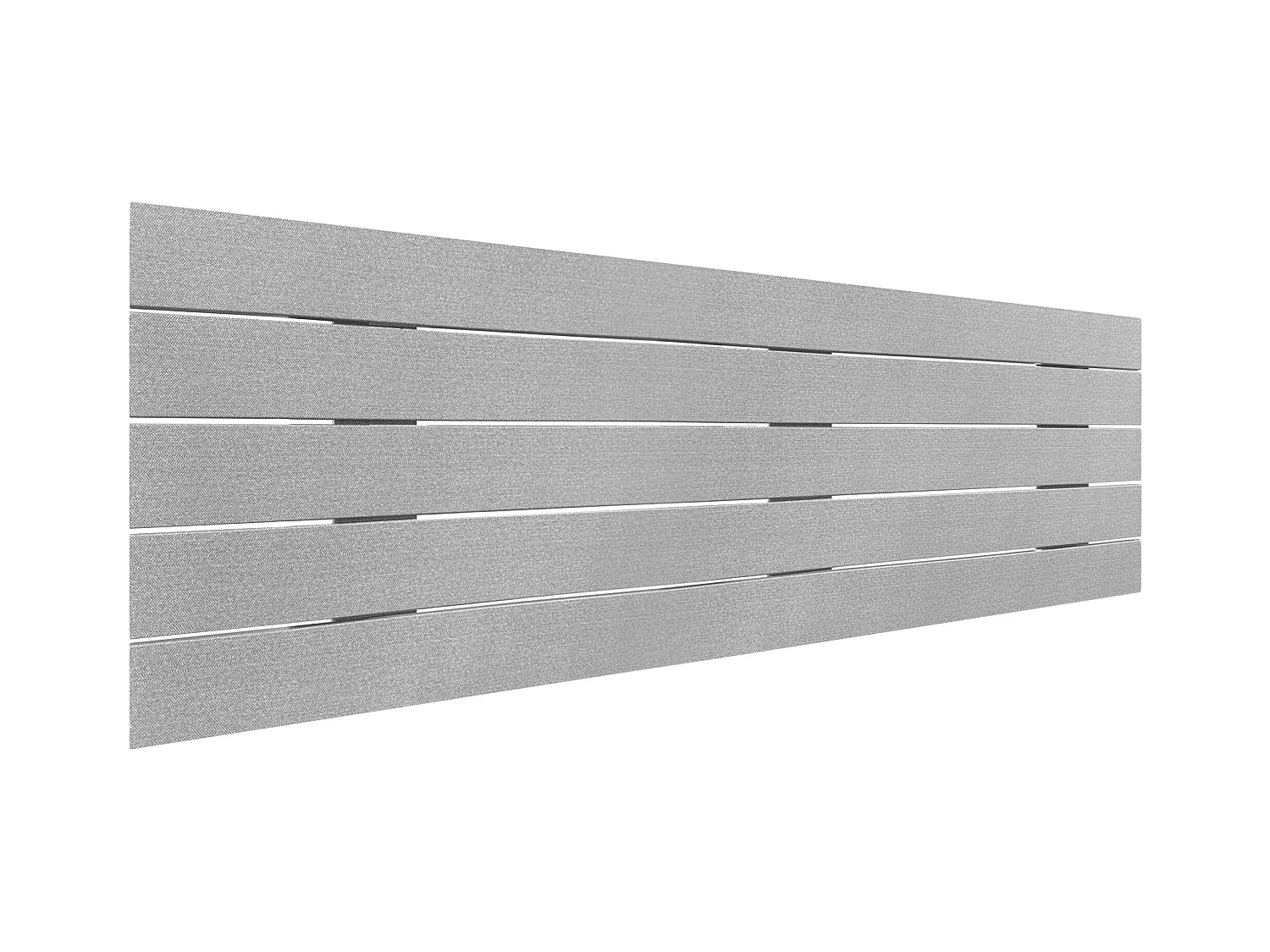 DHOME Testiera in Legno Riciclato Dm Stile Pallet Orizzontale 135x46 cm Letto 135 - Punte Grigie