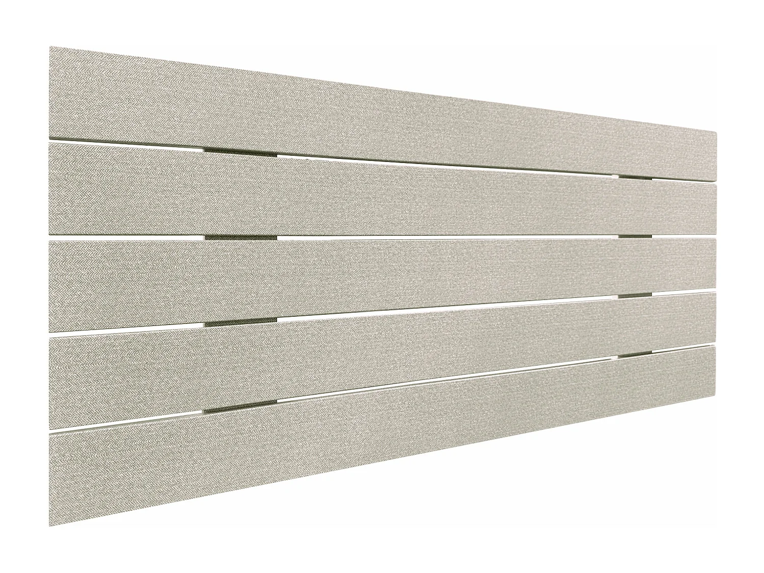 DHOME Kopfteil aus recyceltem Holz, Dm, horizontal, Palettenstil, 95 x 46 cm, Betten 80/90 – beige Spikes