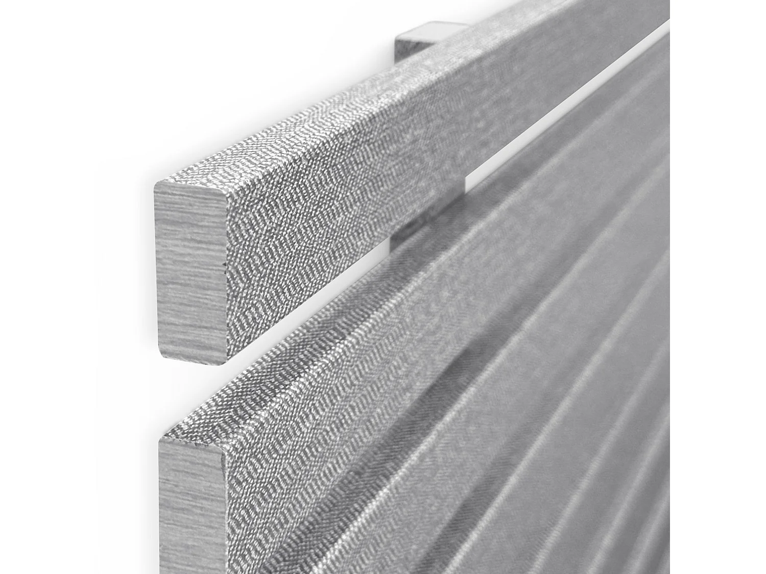 DHOME DM-Kopfteil aus recyceltem Holz, doppelter japanischer Palettenstil, unterteilt in 2 Teile, 220 x 46 cm, Betten 220 – graue Spikes