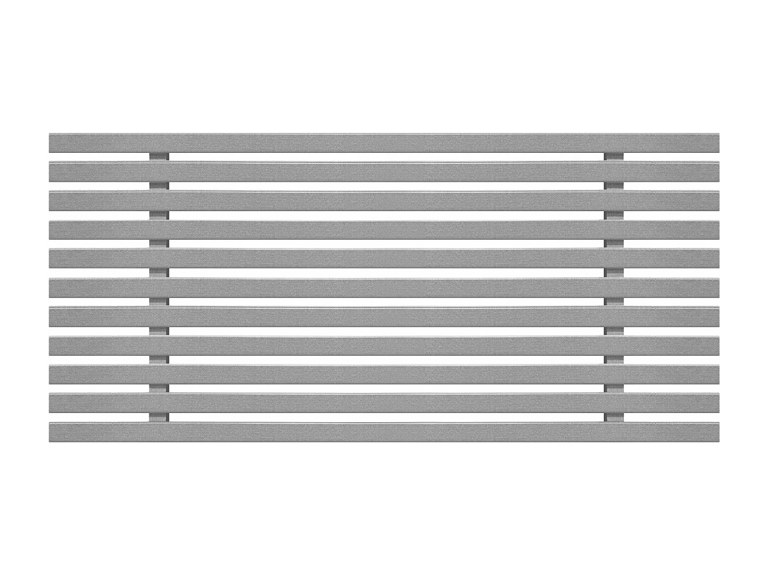 DHOME Tête de Lit Bois Recyclé Dm Style Palette Japonaise 105x46cm Lit 105 - Pointes Grises