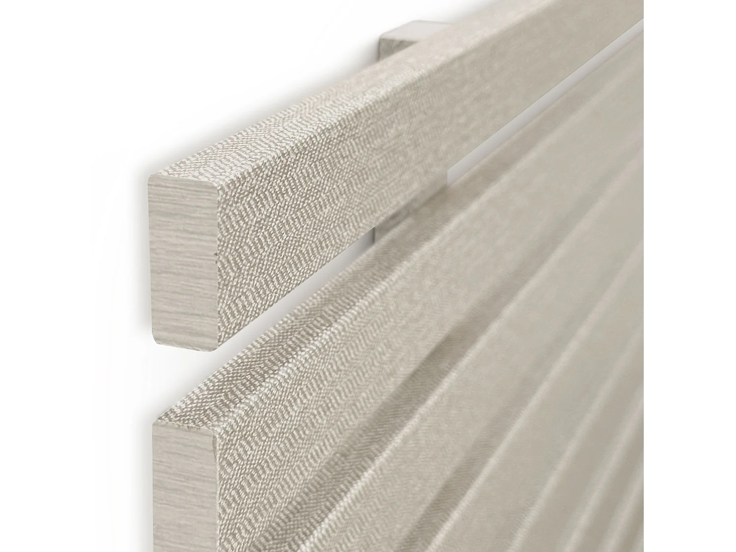 11. DHOME Tête de Lit DM Bois Recyclé Double Style Palette Japonaise Divisée en 2 Pièces 220x46cm Lits 220 - Pointes Beiges