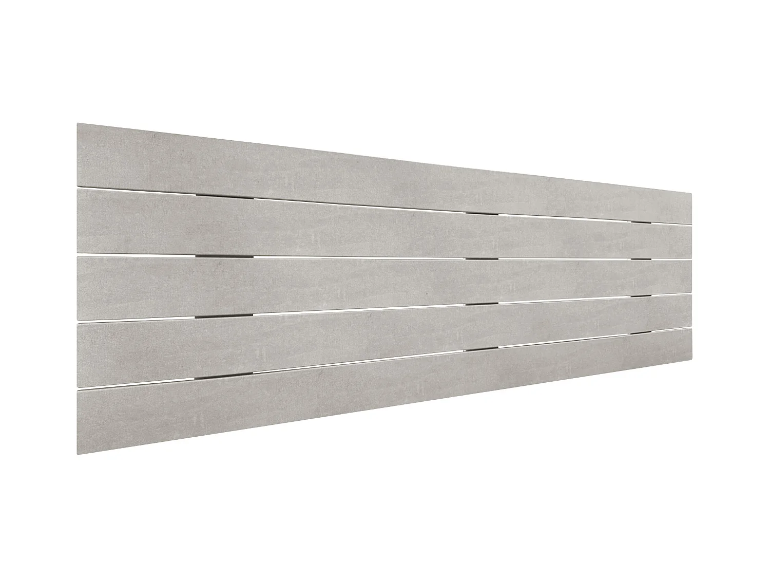 DHOME Testiera in Legno Riciclato Dm Stile Pallet Orizzontale 160x46 cm Letti 150/160 - Grigio Tribale