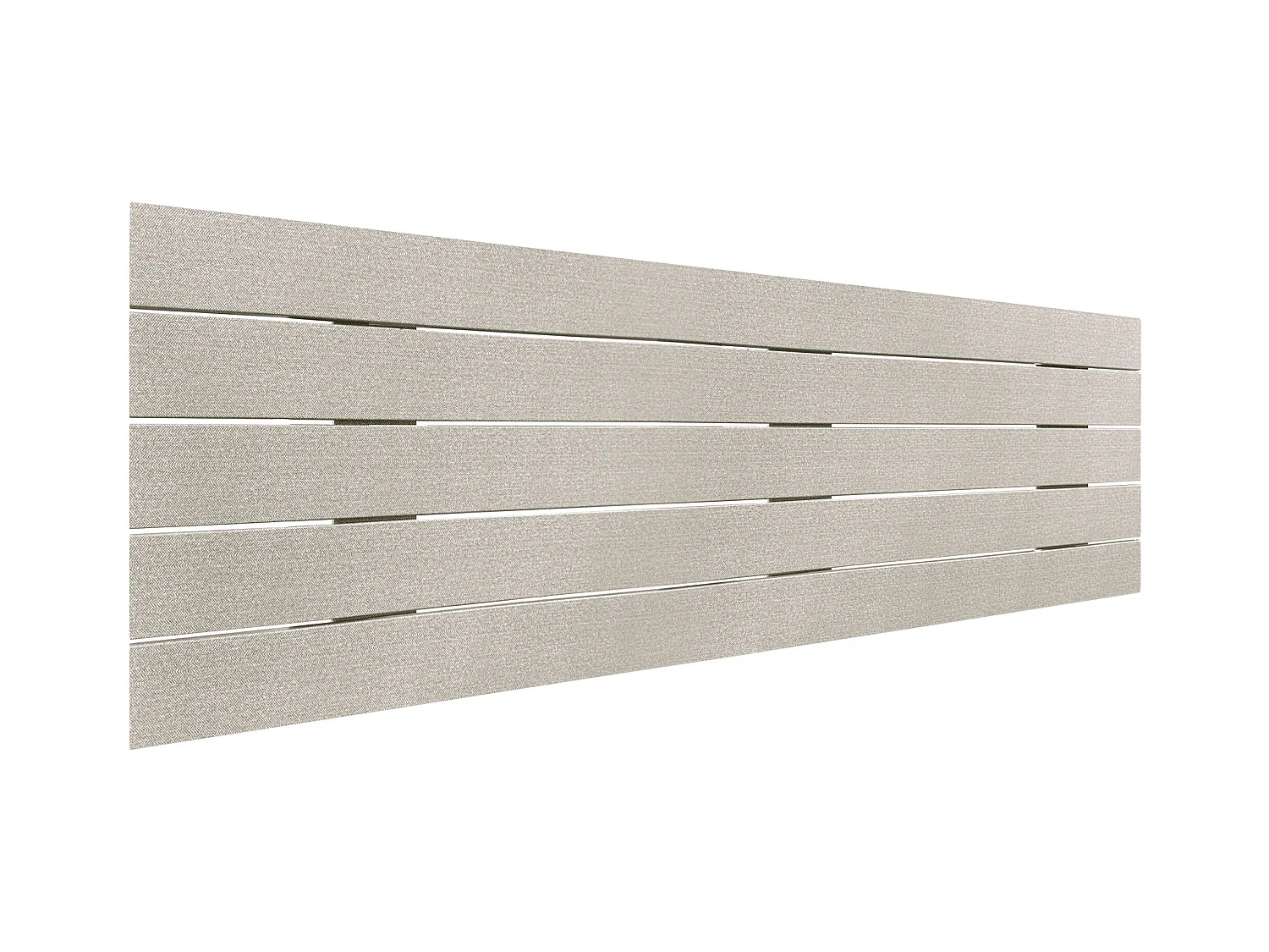 DHOME Tête de Lit Bois Recyclé Dm Style Palette Horizontale 135x46cm Lit 135 - Pointes Beige