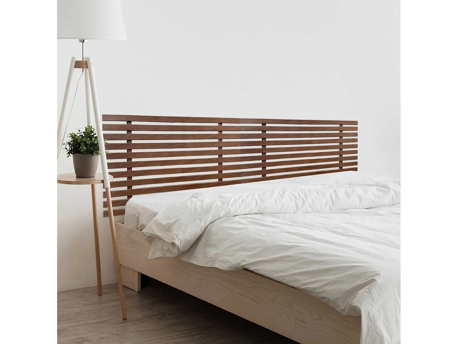9. DHOME Tête de Lit DM Bois Recyclé Double Style Palette Japonaise Divisée en 2 Pièces 180x46cm Lits 180 - Bois de Noyer