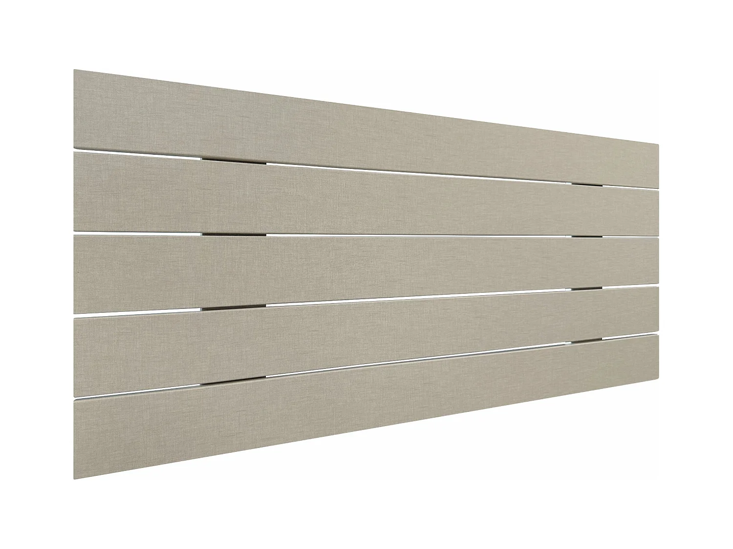 DHOME Cabeceira de Madeira Reciclada Dm Estilo Palete Horizontal 110x46cm Cama 105 - Acabamento em Linho