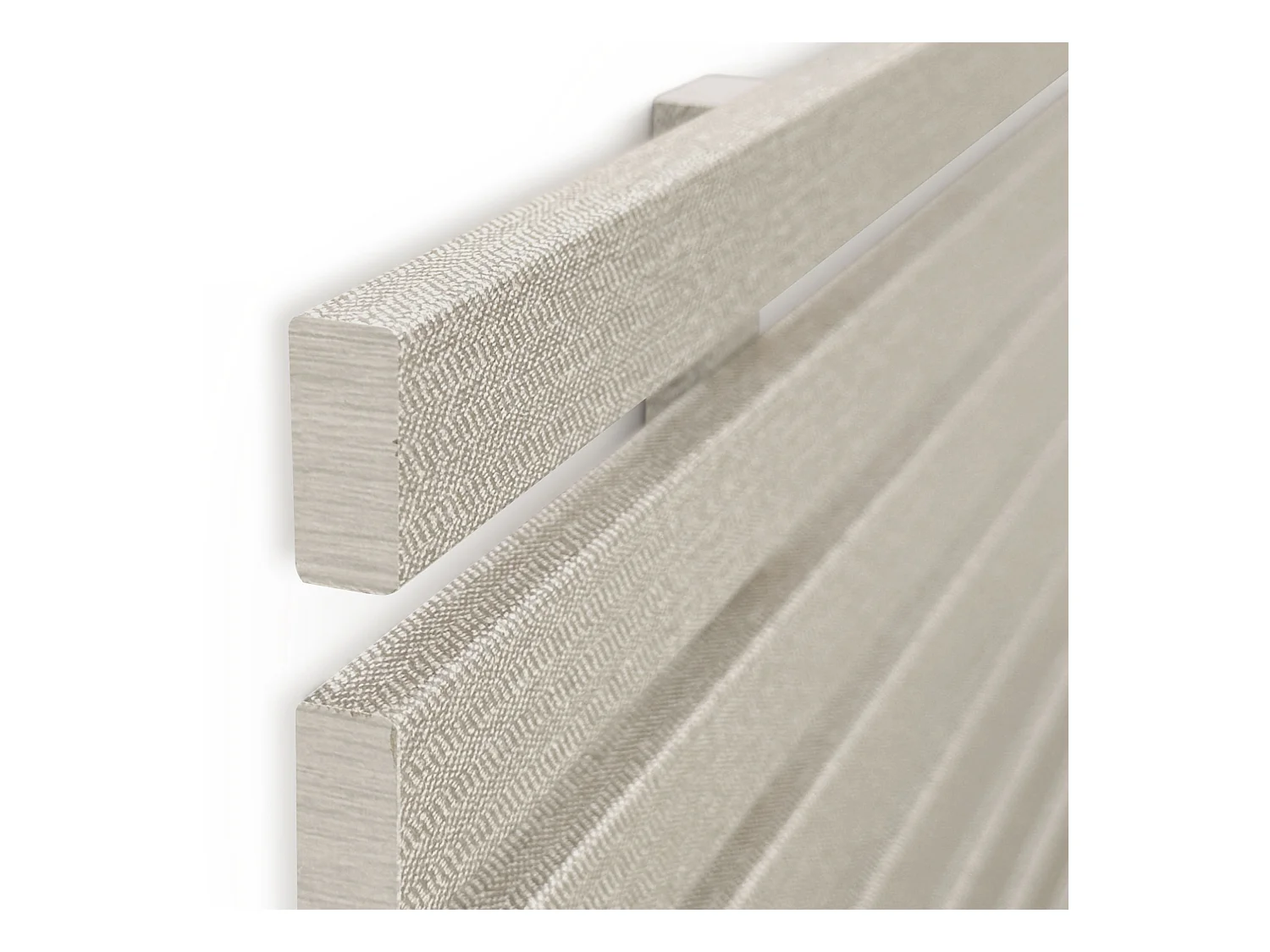 DHOME Tête de Lit Bois Recyclé Dm Style Palette Japonaise 160x46cm Lits 150/160 - Pointes Beige