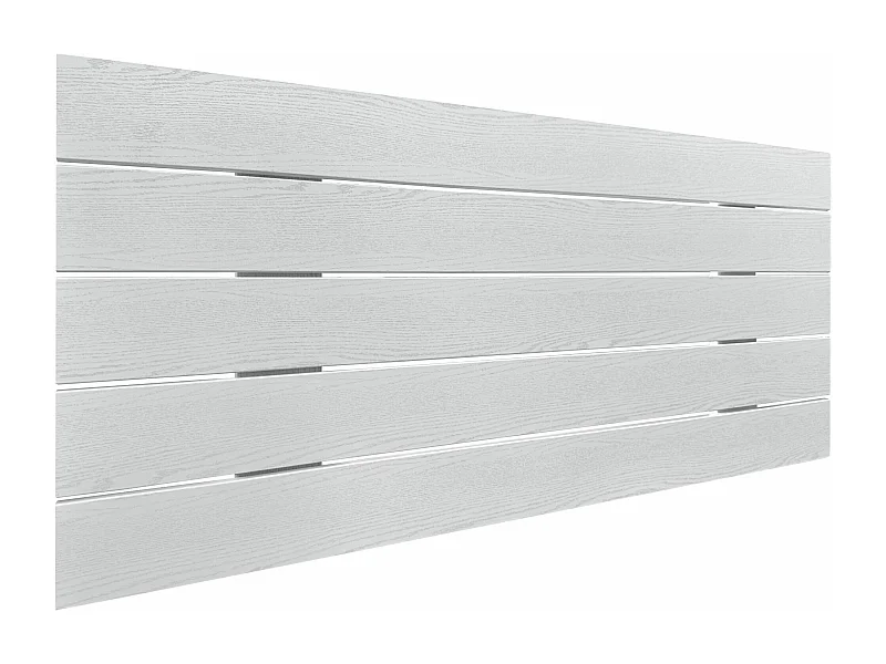 DHOME Tête de Lit Bois Recyclé Dm Style Palette Horizontale 80x46cm Lits 80/90 - Bois Blanc