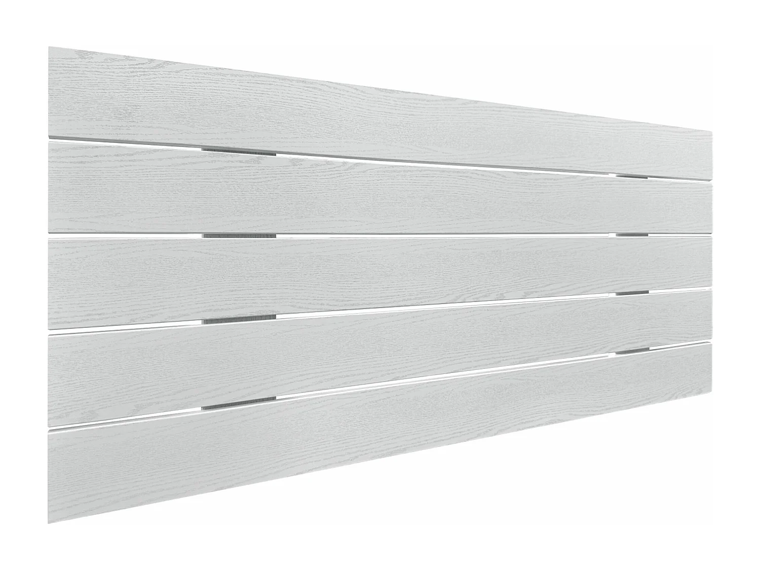 DHOME Tête de Lit Bois Recyclé Dm Style Palette Horizontale 80x46cm Lits 80/90 - Bois Blanc