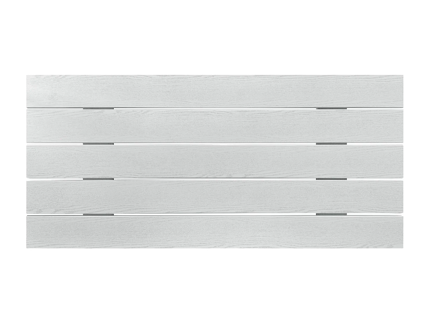 DHOME Tête de Lit Bois Recyclé Dm Style Palette Horizontale 80x46cm Lits 80/90 - Bois Blanc