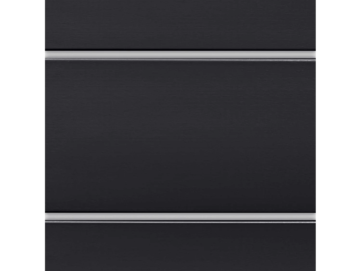 DHOME Tête de Lit en Bois DM Recyclé Double Style Palette Horizontale 160x46cm Lits 160 - Noir Massif