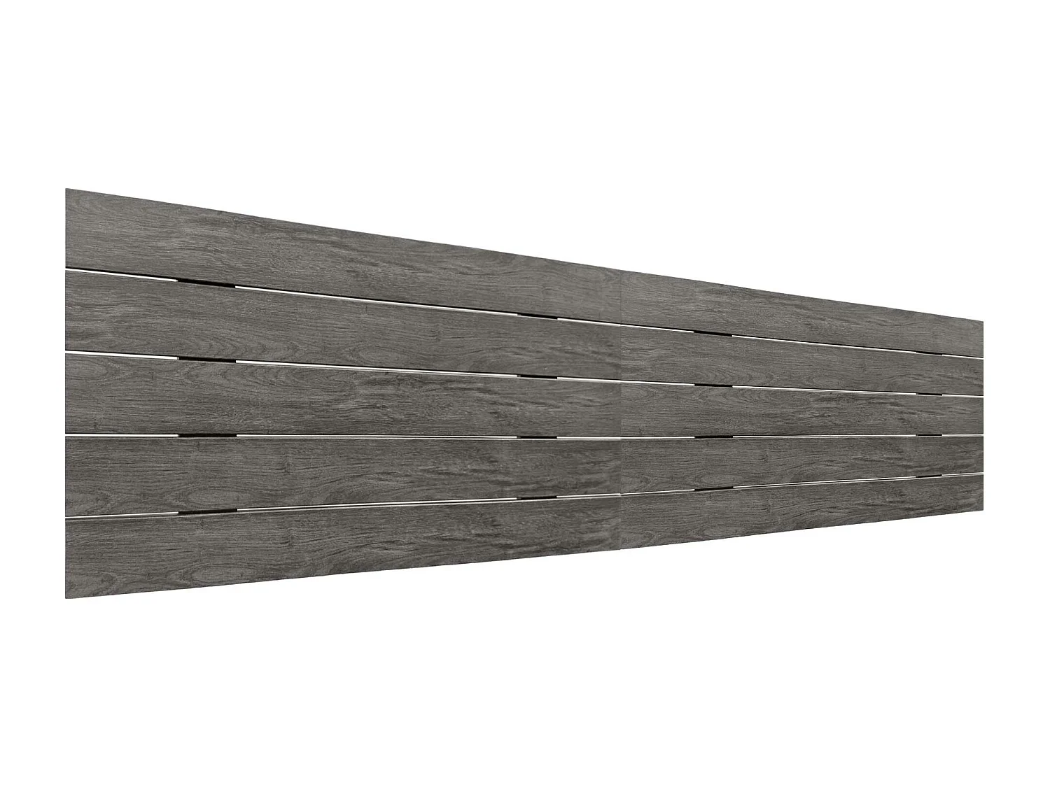 DHOME Testiera DM in Legno Riciclato Doppio Pallet Orizzontale Diviso in 2 Pezzi 210X46 cm letti 220 - legno di frassino