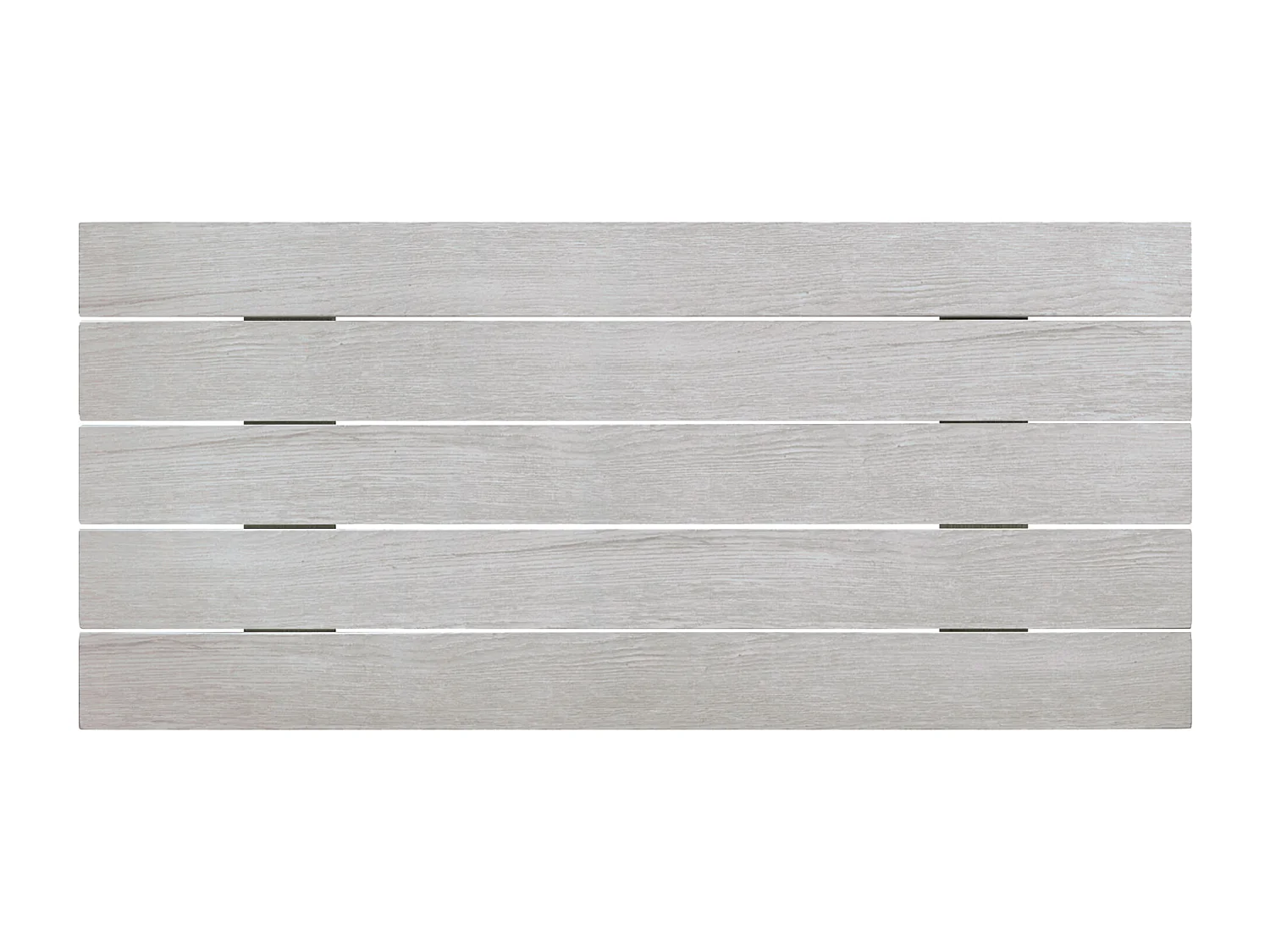 DHOME Hoofdeinde van gerecycled hout Dm Horizontaal Palletstijl 80x46cm Bedden 80/90 - Arctic