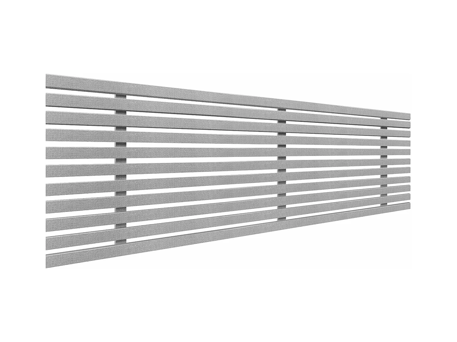 DHOME Tête de Lit Bois Recyclé Dm Style Palette Japonaise 145x46cm Lit 145 - Pointes Grises