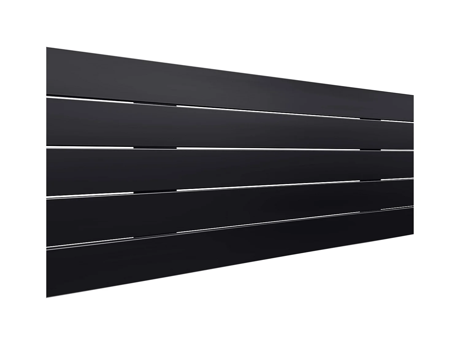 DHOME Tête de Lit Bois Recyclé Dm Style Palette Horizontale 80x46cm Lits 80/90 - Noir Massif