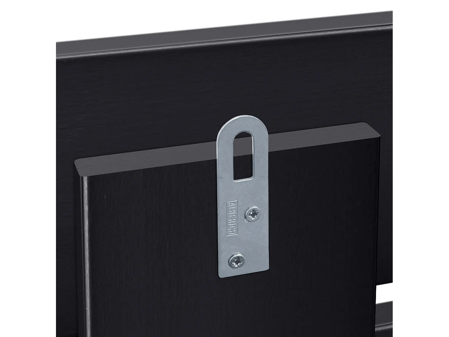 DHOME Tête de Lit Bois Recyclé Dm Style Palette Horizontale 80x46cm Lits 80/90 - Noir Massif