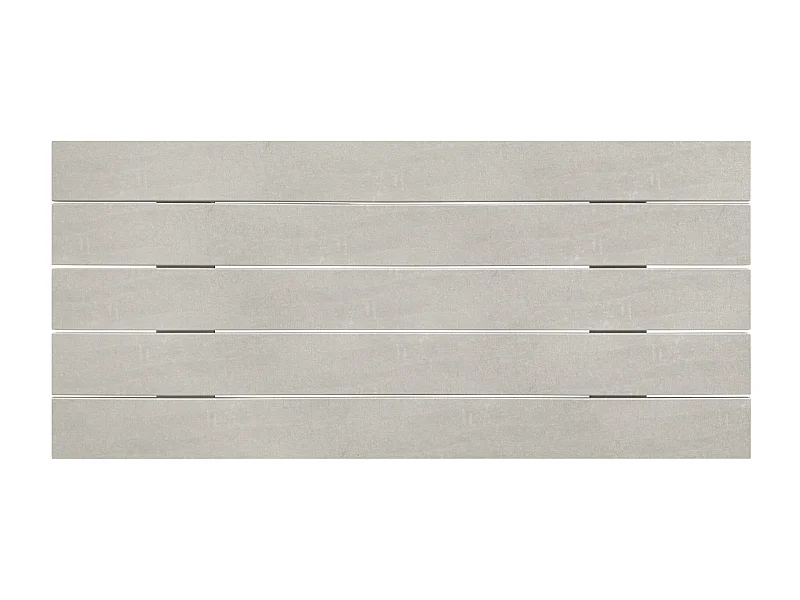 DHOME Tête de Lit Bois Recyclé Dm Style Palette Horizontale 110x46cm Lit 105 - Gris Tribal