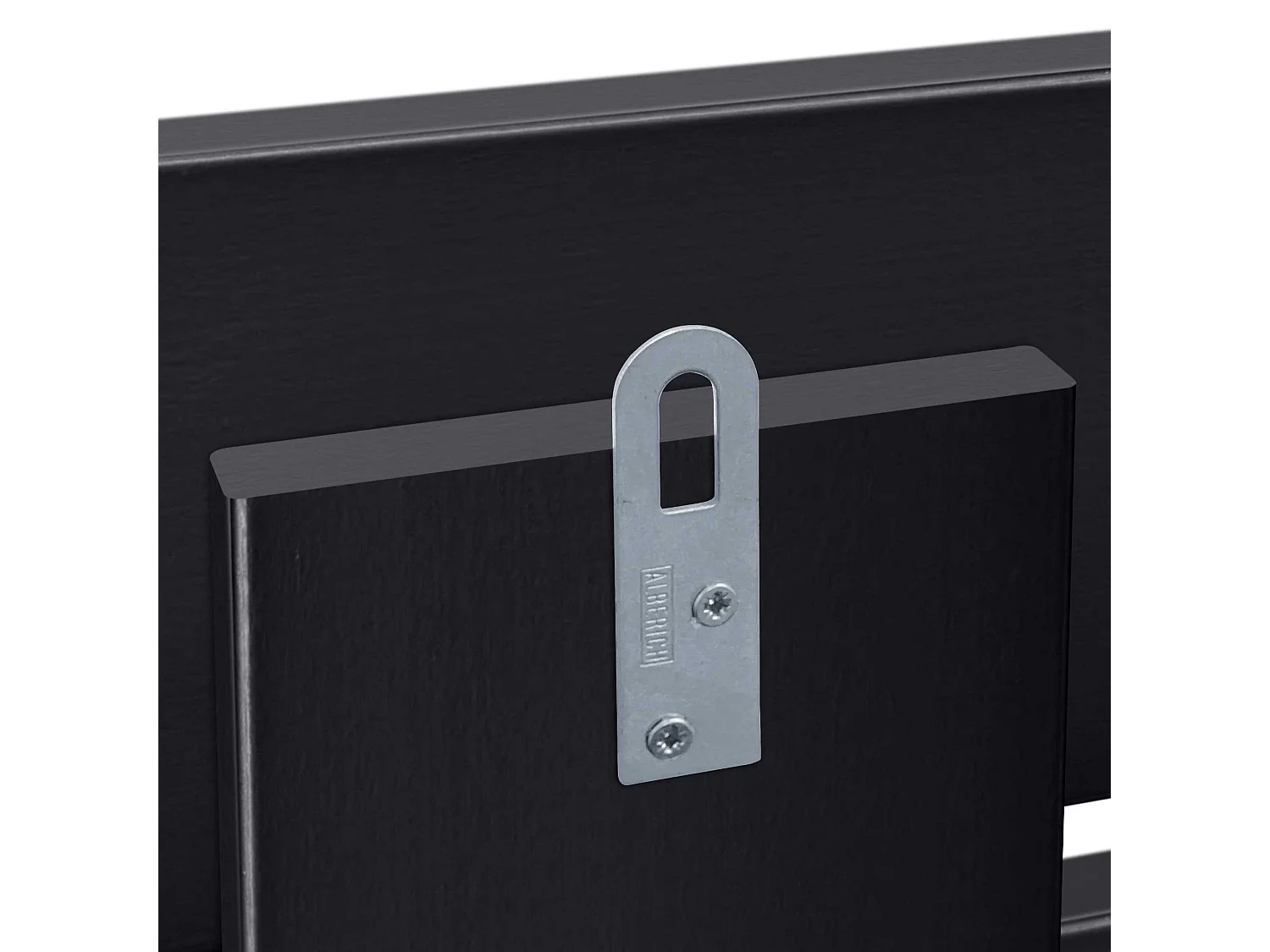 DHOME Tête de Lit en Bois DM Recyclé Double Style Palette Horizontale 180x46cm Lits 180 - Noir Massif