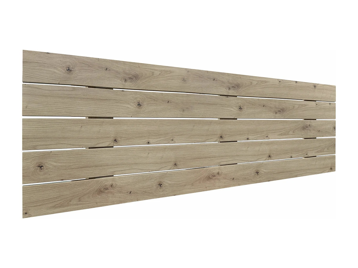 DHOME Kopfteil aus recyceltem Holz, Dm, horizontal, Palettenstil, 160 x 46 cm, Betten 150/160 – Eiche