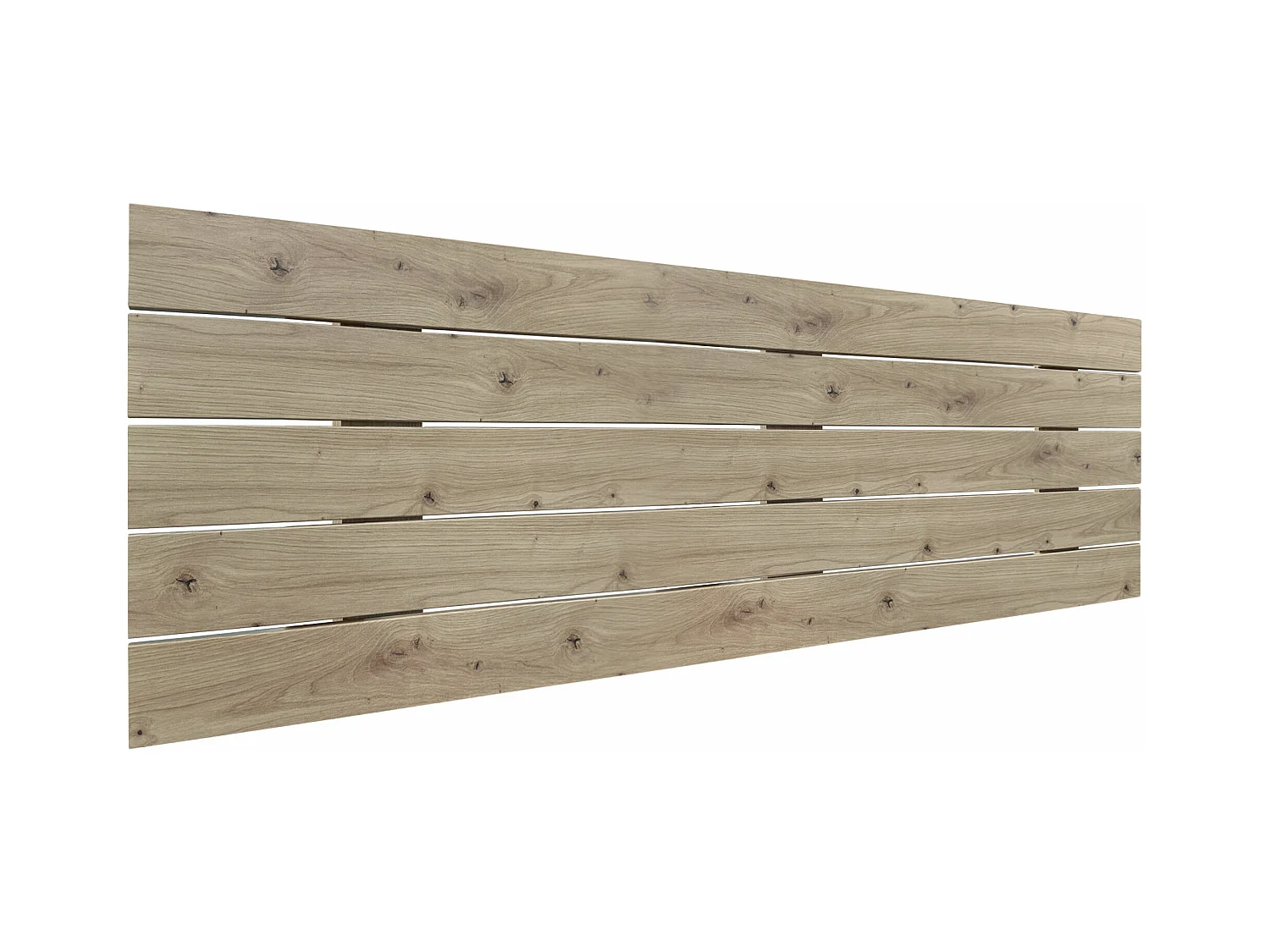 DHOME Tête de Lit Bois Recyclé Dm Style Palette Horizontale 160x46cm Lits 150/160 - Chêne