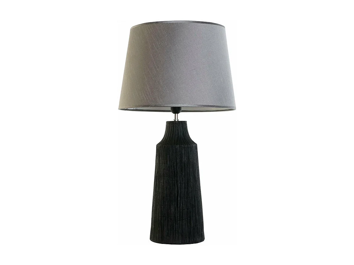 Lampe de chevet Home ESPRIT Noir Gris Résine
